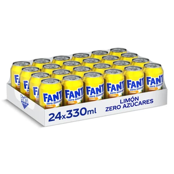 Refresco de limón zero azúcares Fanta pack 24 x 33 cl - 7.93 l - Imagen del producto en Findit