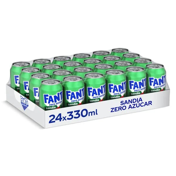 Refresco de sandía zero azúcares Fanta pack 24 x 33 cl - 7.93 l - Imagen del producto en Findit