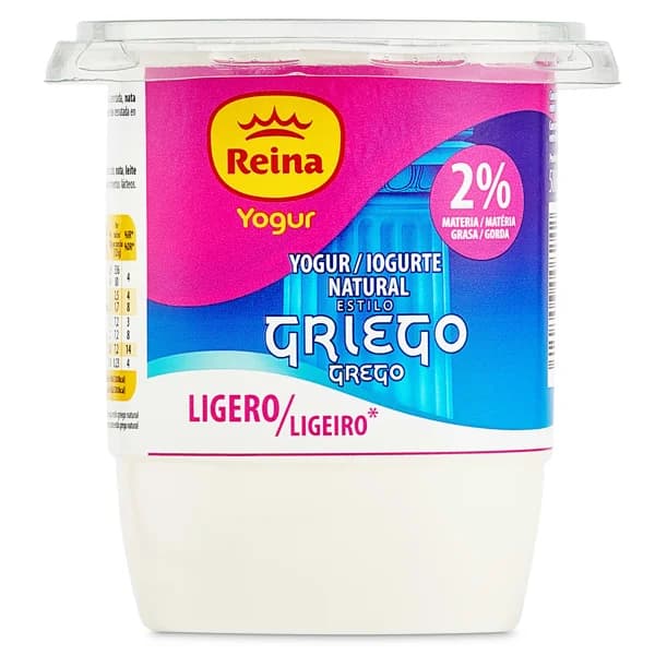 Yogur griego natural ligero Reina vaso 500 g - 0.5 kg - Imagen del producto en Findit