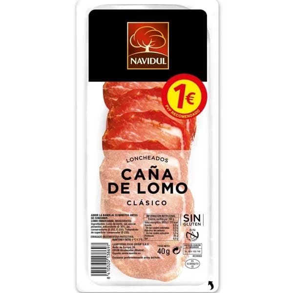 Caña de lomo Navidul sobre 40 g - 0.04 kg - Imagen del producto en Findit