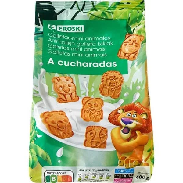 Galleta cucharadas EROSKI, bolsa 400 g - 1 ud - Imagen del producto en Findit