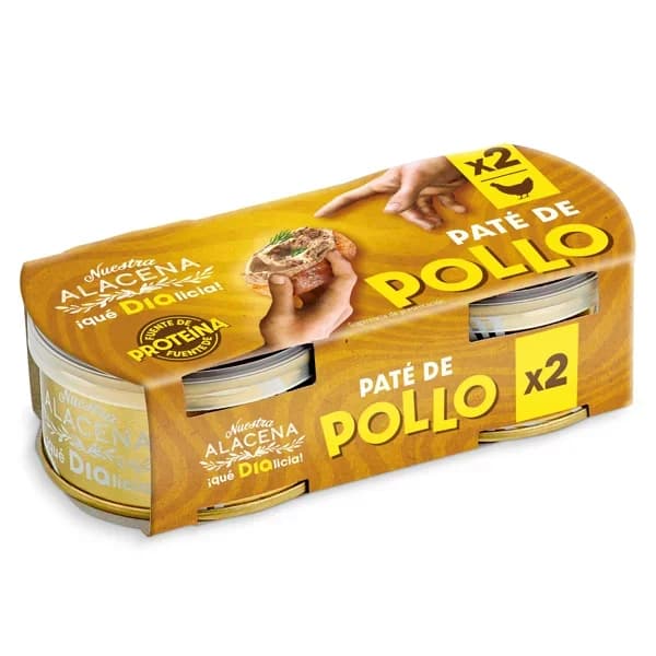 Paté de pollo Nuestra Alacena de Dia pack 2 x 78 g - 0.16 kg - Imagen del producto en Findit