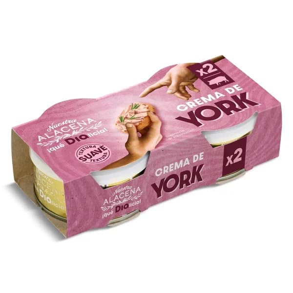 Crema de fiambre de york Nuestra Alacena de Dia pack 2 x 78 g - 0.16 kg - Imagen del producto en Findit