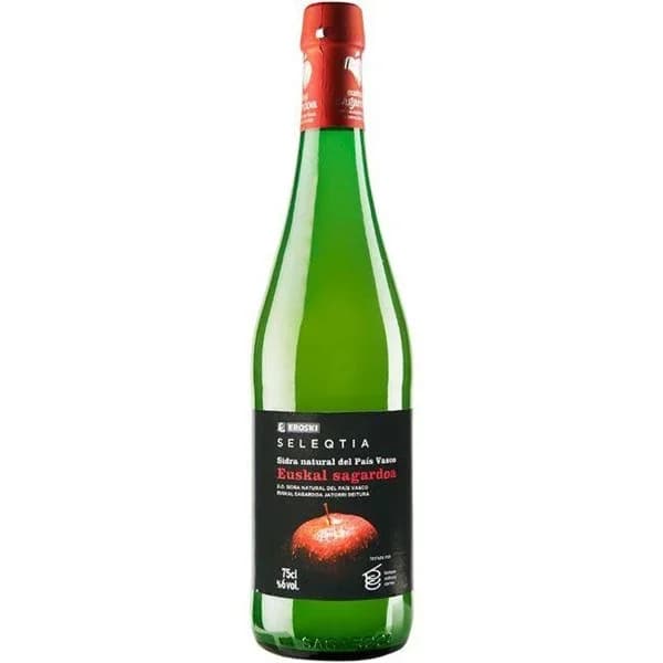 Sidra D.O. Euskal Sagardoa Eroski SELEQTIA, botella 75 cl - 0.75 l - Imagen del producto en Findit