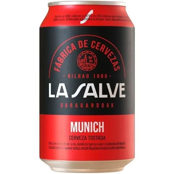 Cerveza Munich LA SALVE, lata 33 cl - 0.33 l - Imagen del producto en Findit