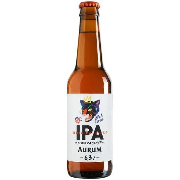 Cerveza Craft Ipa AURUM, botellín 33 cl - 1 ud - Imagen del producto en Findit