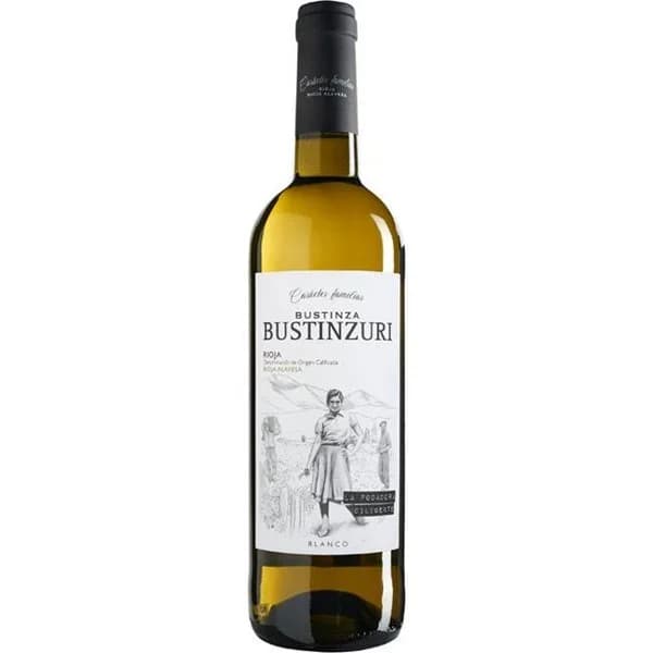 Vino Blanco DOC Rioja Alavesa BUSTINZURI, botella 75 cl - 0.75 l - Imagen del producto en Findit