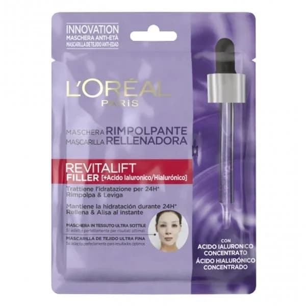 Mascarilla facial tissue L`OREAL Revitalift Filler, pack 1 ud. - 1 ud - Imagen del producto en Findit