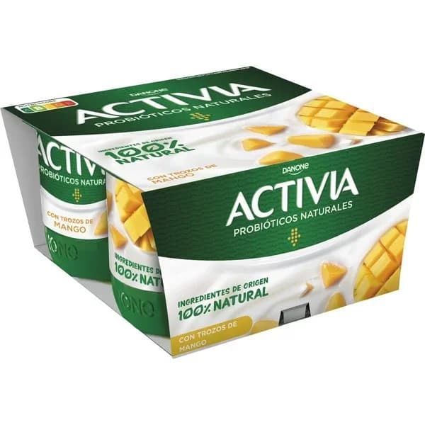 Activia con Mango Pack de 4 Unidades - 0.48 kg - Imagen del producto en Findit