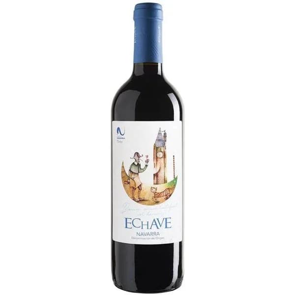 Vino Tinto Joven D.O. Navarra ECHAVE, botella 75 cl - 0.75 l - Imagen del producto en Findit
