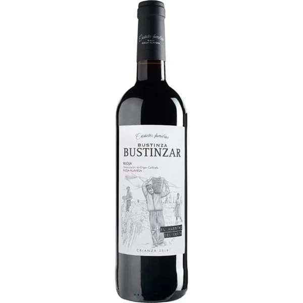 Vino Tinto Crianza DOC Rioja Alavesa BUSTINZAR, botella 75 cl - 0.75 l - Imagen del producto en Findit