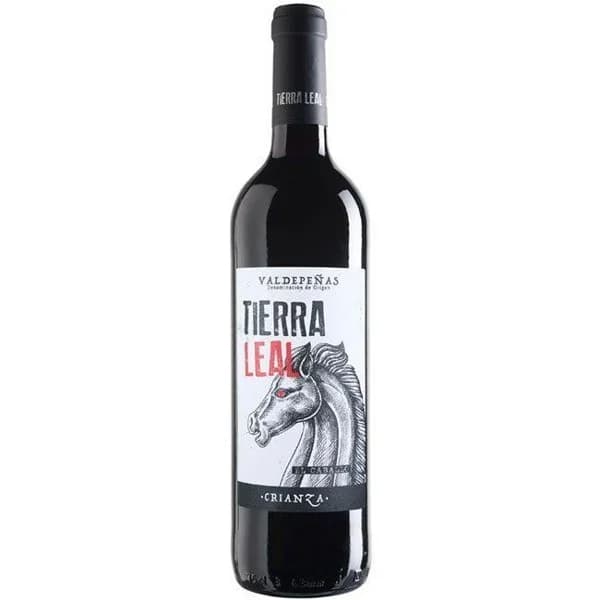 Vino Tinto Crianza Valdepeñas TIERRA LEAL, botella 75 cl - 0.75 l - Imagen del producto en Findit