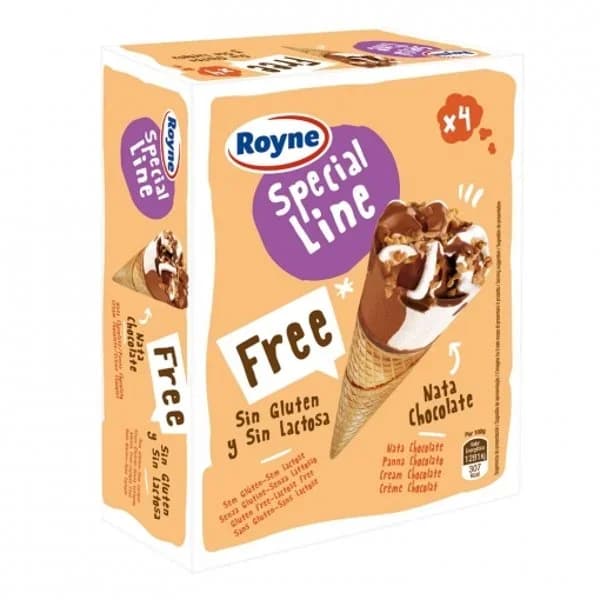 Cono Nata-Chocolate X4 sin Gluten/Lactosa - 0.32 kg - Imagen del producto en Findit
