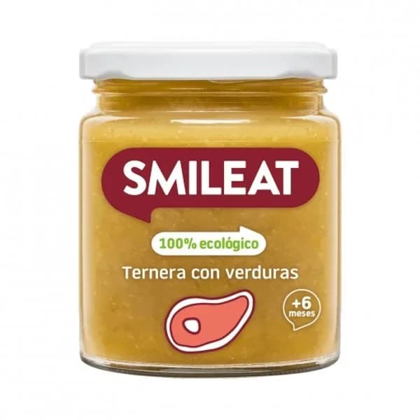 Tarrito de ternera con verduras ecológicas SMILEAT, tarro 230 g - 0.23 kg - Imagen del producto en Findit