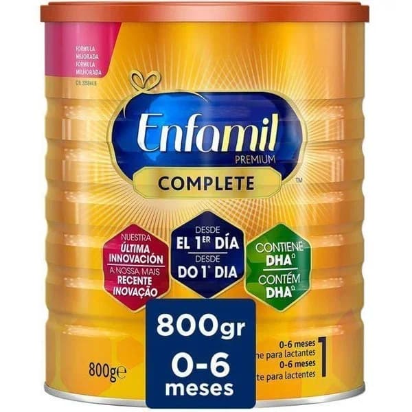 Leche infantil de inicio 1 en polvo ENFAMIL COMPLETE, lata 800 g - 0.8 kg - Imagen del producto en Findit