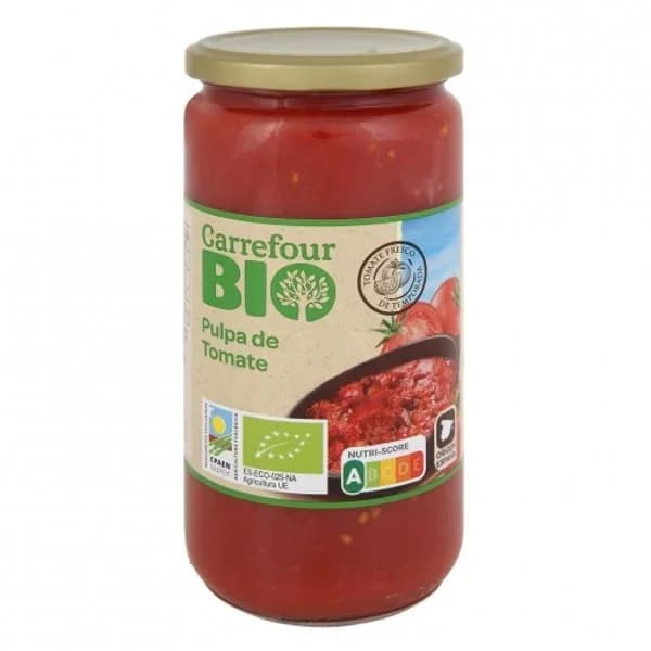 Pulpa de tomate ecológico Carrefour Bio 660 g. - 0.66 kg - Imagen del producto en Findit