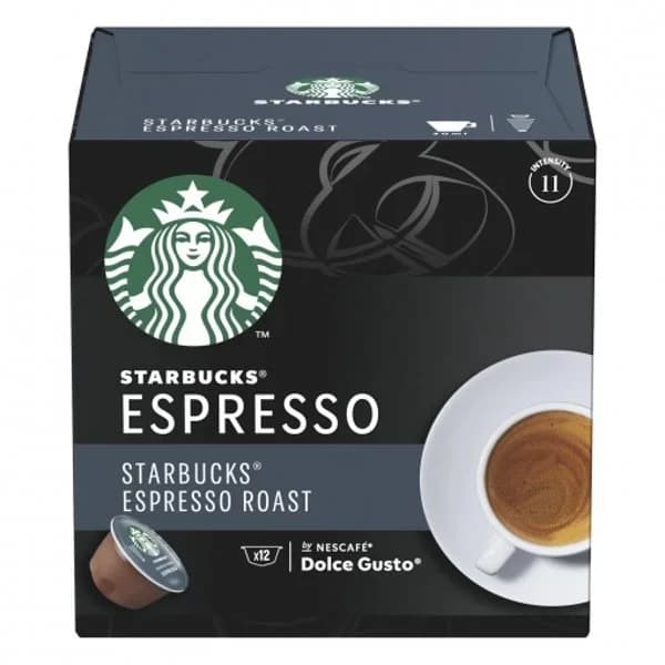 Café espresso roast en cápsulas Starbucks compatible con Dolce Gusto 12 unidades de 5,5 g. - 0.07 kg - Imagen del producto en Findit