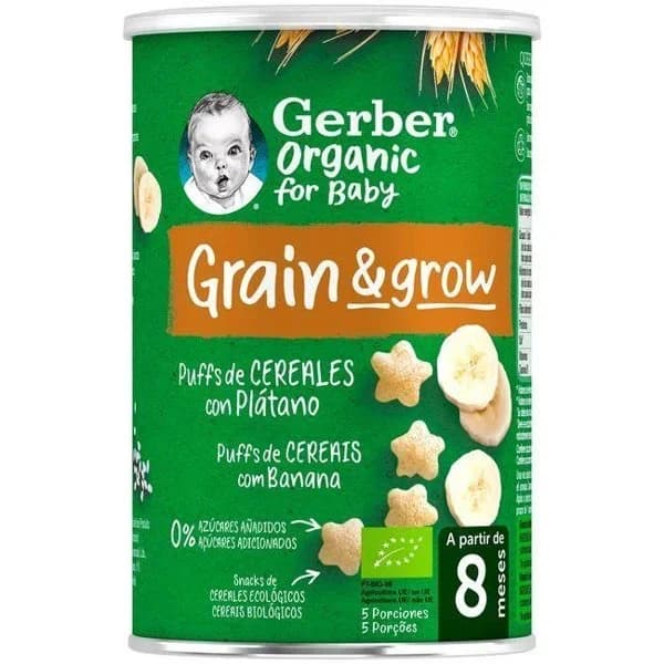 Snack de cereal y plátano GERBER, lata 35 g - 0.04 kg - Imagen del producto en Findit