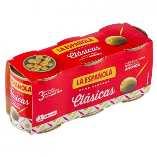 Aceitunas Rellenas de Anchoa P-3 - 0.15 kg - Imagen del producto en Findit