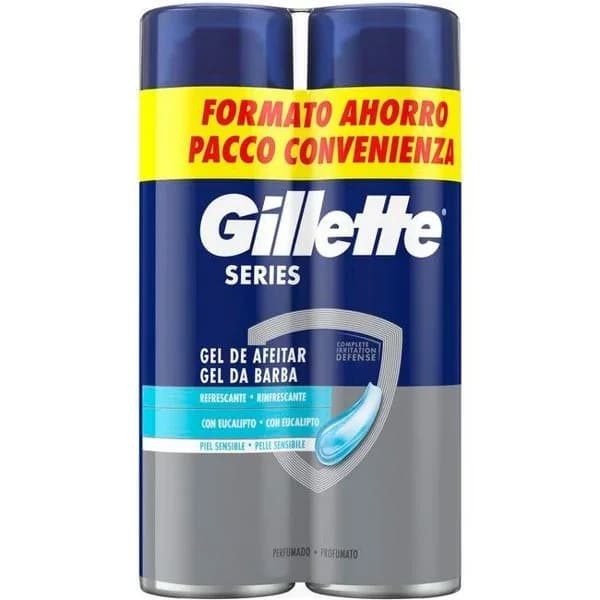 Gel afeitar series efecto hielo GILLETTE, pack 2x200 ml - 0.4 l - Imagen del producto en Findit