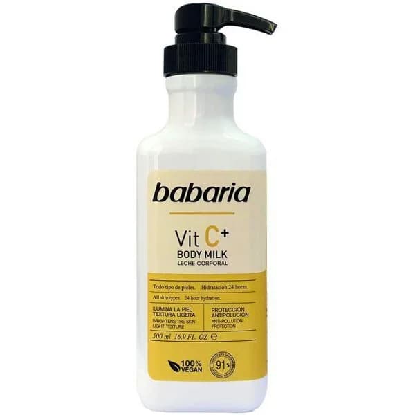 Loción corporal vitamina C BABARIA, dosificador 500 ml - 0.5 l - Imagen del producto en Findit