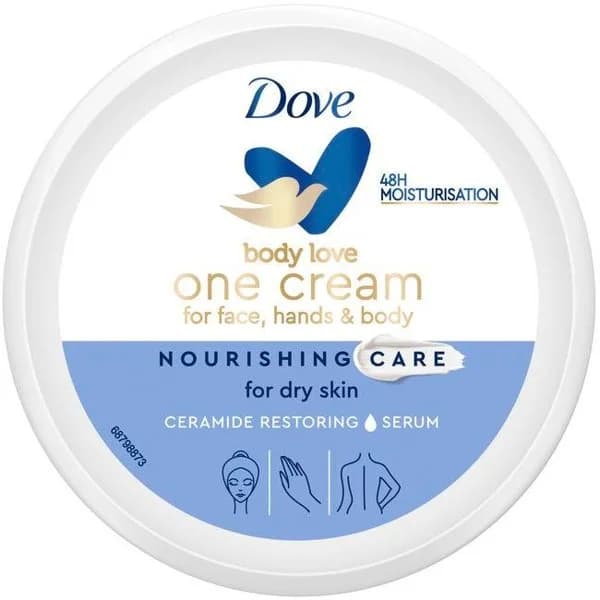 Crema nutritiva para todo el cuerpo DOVE BODY LOVE, tarro 250 ml - 0.25 l - Imagen del producto en Findit