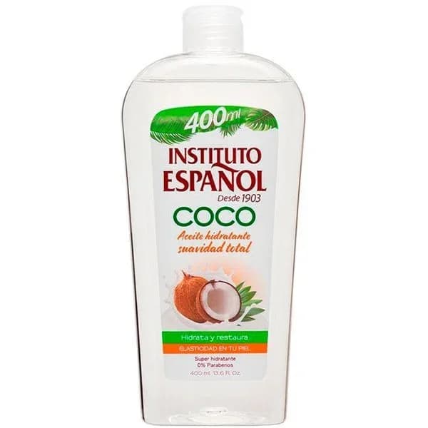 Aceite corporal de coco INSTITUTO ESPAÑOL, bote 400 ml - 0.4 l - Imagen del producto en Findit