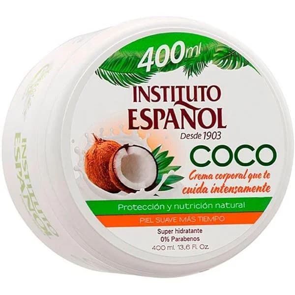 Crema corporal de coco INSTITUTO ESPAÑOL, tarro 400 ml - 0.4 l - Imagen del producto en Findit
