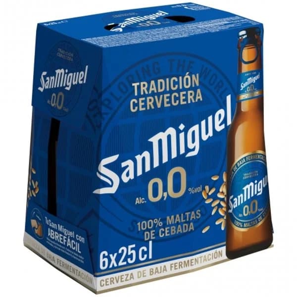 Cerveza Rubia 0,0 Botellín 6 x 250ML - 1.41 ud - Imagen del producto en Findit