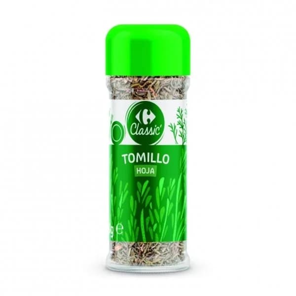 Tomillo hoja Carrefour Classic 18 g. - 0.02 kg - Imagen del producto en Findit