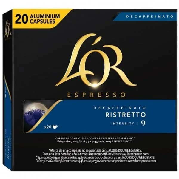 Café Cápsula Espresso Ristretto Descafeinado 20UD - 20 ud - Imagen del producto en Findit