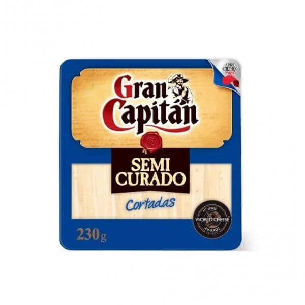 Queso Semicurado Cuña Precortada 230G - 0.23 kg - Imagen del producto en Findit