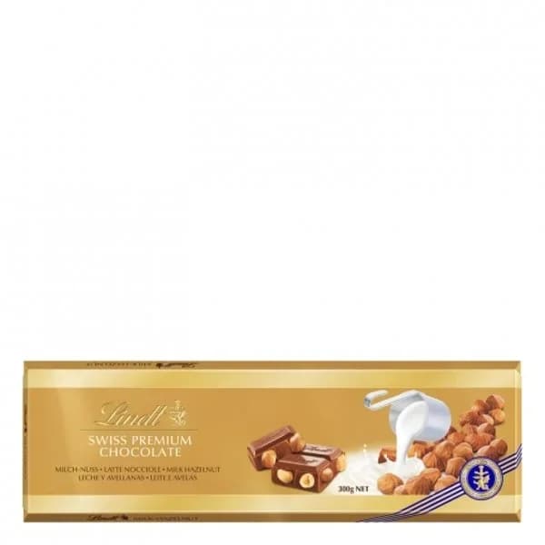 Chocolate con leche-avellana LINDT Oro, tableta 300 g - 0.3 kg - Imagen del producto en Findit
