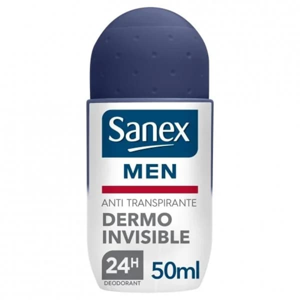 Desodorante para hombre dermo invisible SANEX, roll on 50 ml - 0.05 l - Imagen del producto en Findit