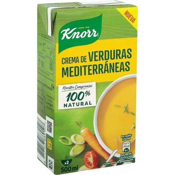 Crema de Verduras Mediterráneas - 0.5 l - Imagen del producto en Findit