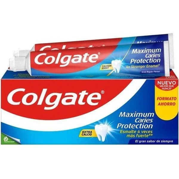 Dentífrico protección caries Maximum Caries Protection Colgate pack de 2 unidades de 75 ml. - 0.15 l - Imagen del producto en Findit