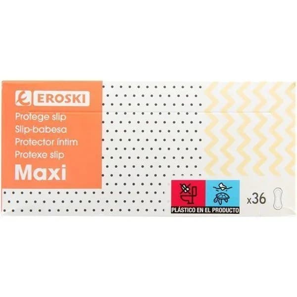 Protector maxi EROSKI, caja 36 unid. - 36 ud - Imagen del producto en Findit
