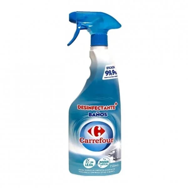 Limpiador desinfectante de baños sin lejía Carrefour 750 ml. - 0.75 l - Imagen del producto en Findit