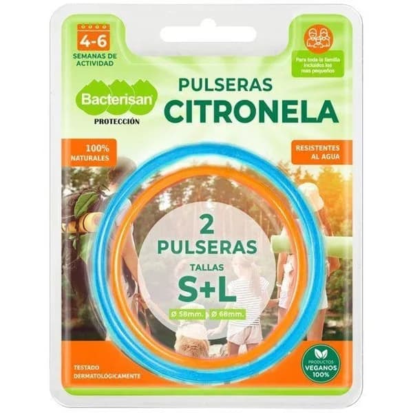 Pulseras repelentes BACTERISAN, pack 2 uds - 2 ud - Imagen del producto en Findit