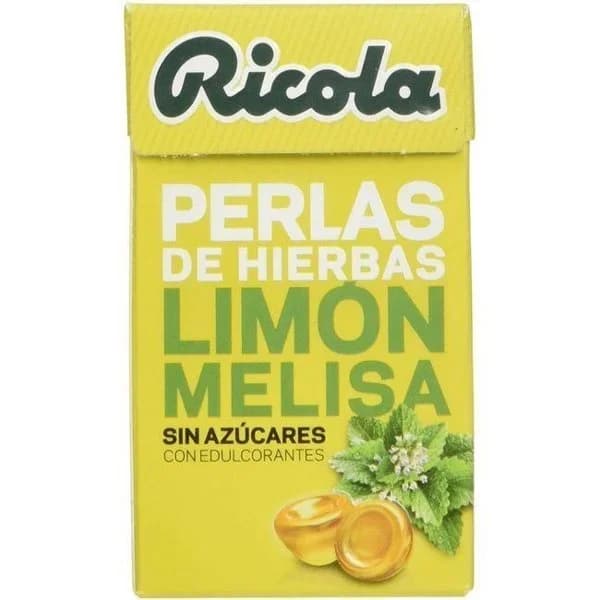 Perlas de limón-melisa sin azúcar RICOLA, caja 25 g - 1 ud - Imagen del producto en Findit