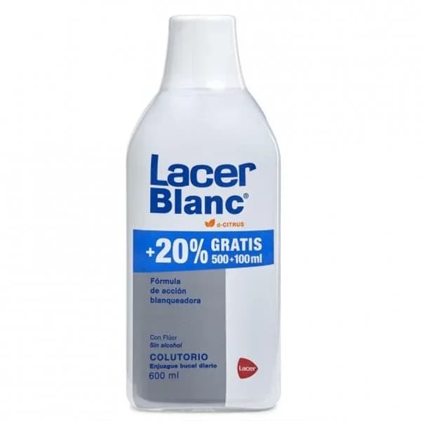 Colutorio diario fórmula de acción blanqueadora con flúor sin alcohol sabor citrus Lacer Blanc 500 ml. - 0.5 l - Imagen del producto en Findit