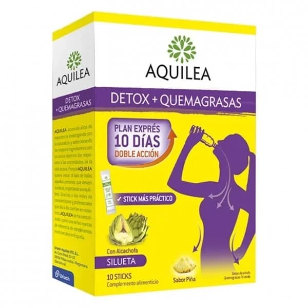 Complemento alimenticio detox y quemagrasas Aquilea 10 ud. - 1 ud - Imagen del producto en Findit