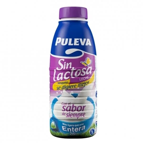 Leche entera Puleva sin gluten sin lactosa botella 1 l. - 1 l - Imagen del producto en Findit