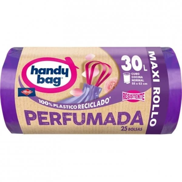 Bolsas de Basura Perfumada 100% Reciclado HANDY BAG 30L 25 ud - 24.96 ud - Imagen del producto en Findit