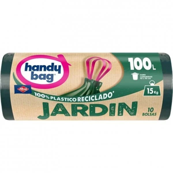 Bolsa de basura jardin 95% 100 l. HANDY BAG, paquete 10 uds - 1 ud - Imagen del producto en Findit