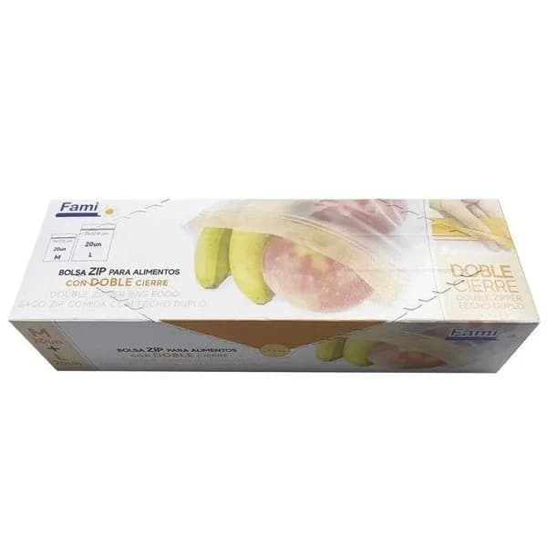 Bolsa de congelación doble Zip FAMI, caja 40 uds - 1 ud - Imagen del producto en Findit
