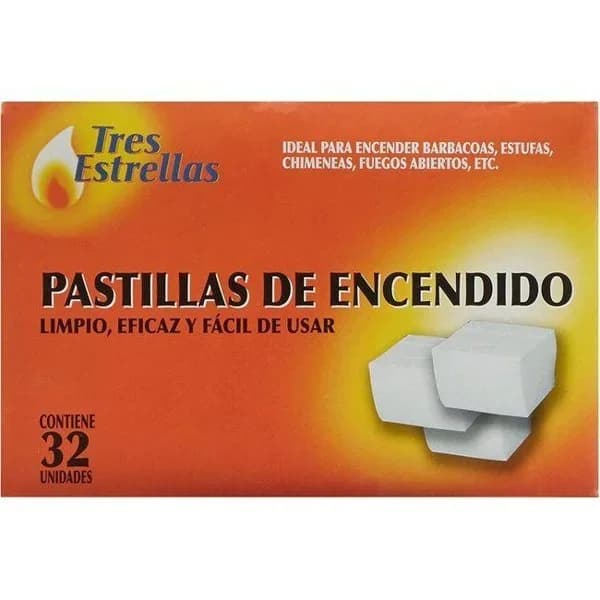 Pastilla de encendido TRES ESTRELLAS, caja - 1 ud - Imagen del producto en Findit