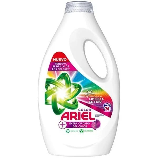 Deteregente líquido color ARIEL, garrafa 24 dosis - 1 ud - Imagen del producto en Findit