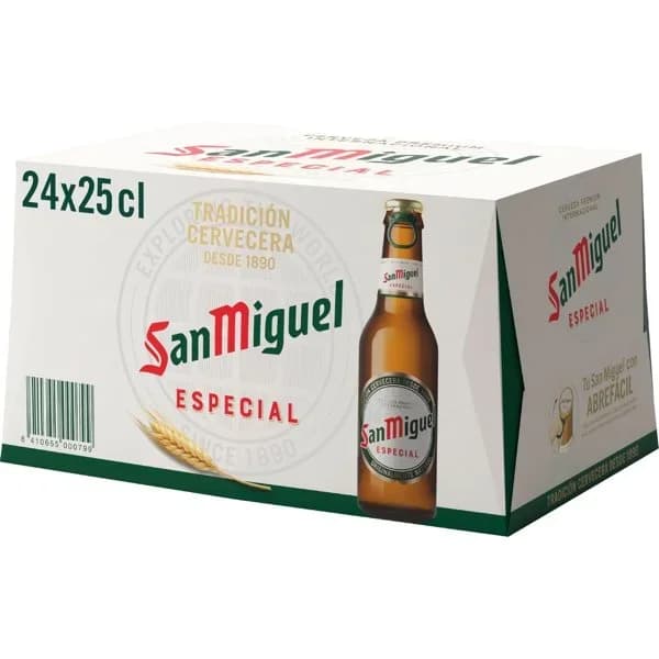Cerveza San Miguel especial Lager pack de 24 botellas de 25 cl. - 6 l - Imagen del producto en Findit