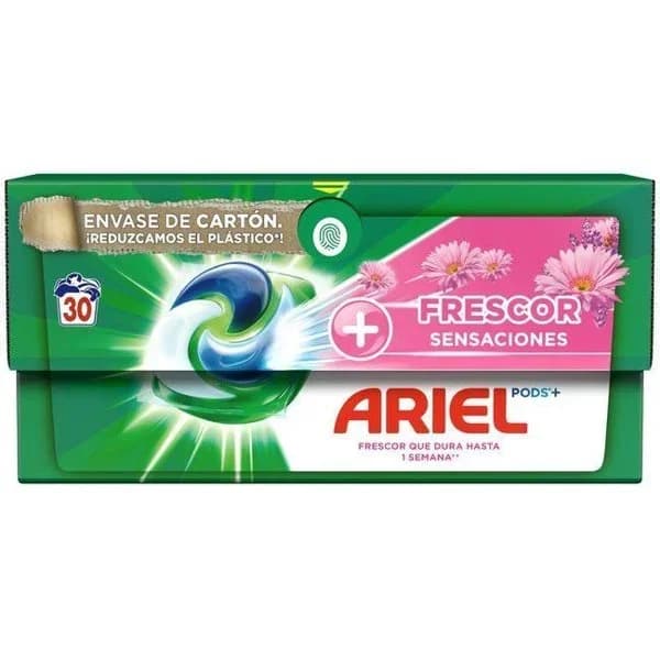 Detergent en cápsulas ARIEL SENSACIONES, caja 30 dosis - 1 ud - Imagen del producto en Findit